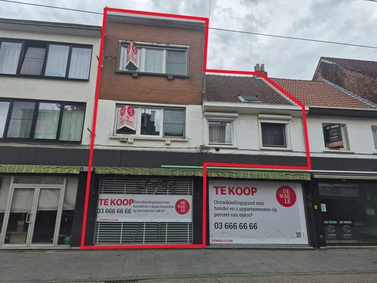 Development building with 300m² trading house in Deurne!