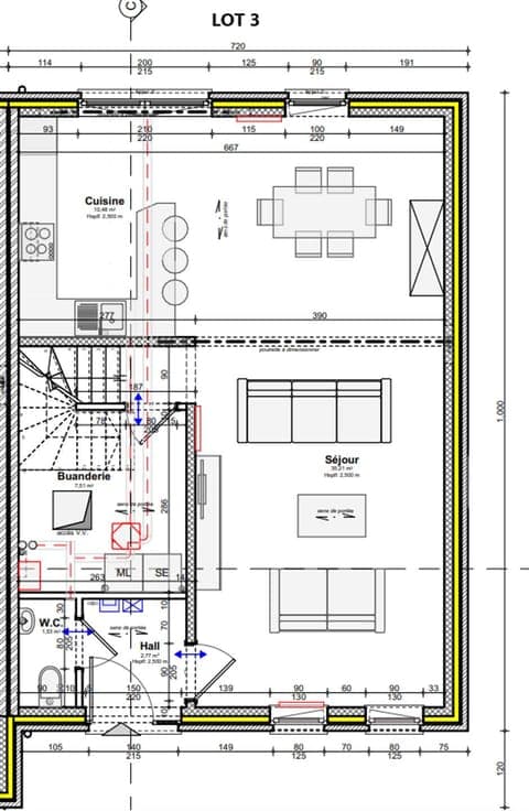 vente sur plan - maison 3 ch au coeur de la campagne