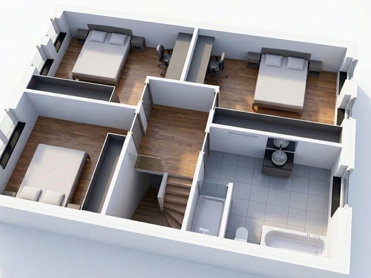 vente sur plan - maison 3 ch au coeur de la campagne