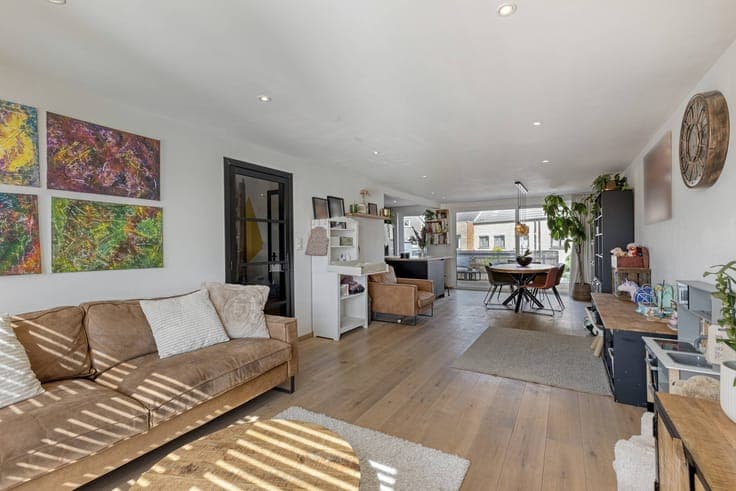 Spacious first floor with garden, terrace and EPC A in Gentb