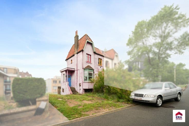 Semi-detached house in Oostduinkerke centre