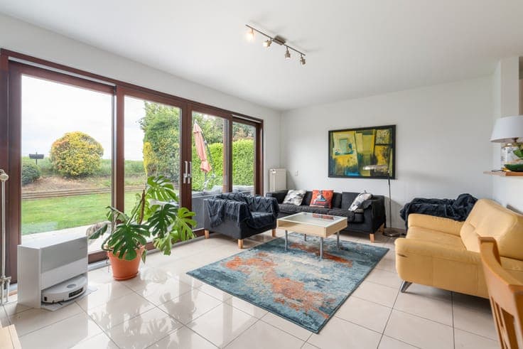 Semi-detached home with field views