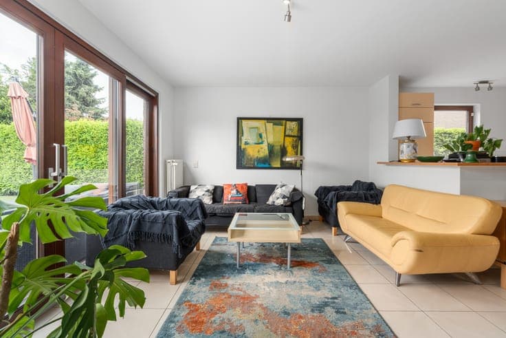 Semi-detached home with field views
