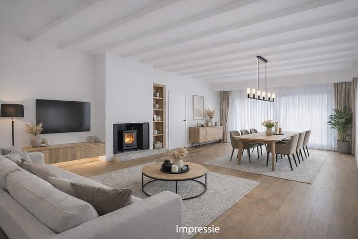 Landelijke woning met 4 slpkrs en tuin op perceel van 293...