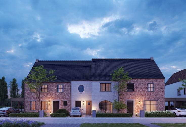 Izegem, ruime nieuw te bouwen Half open woning - 6% btw m...