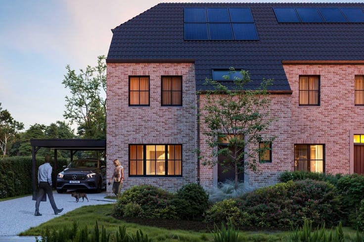 New-build home in rural style in Wetteren