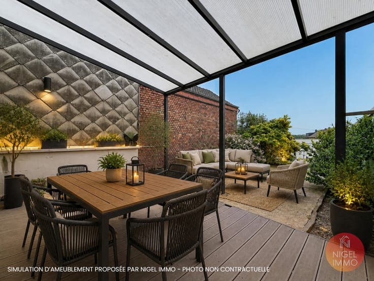 Kelmis, 5 chs, 170 m², terrasses, garage 2 accès, PEB:D