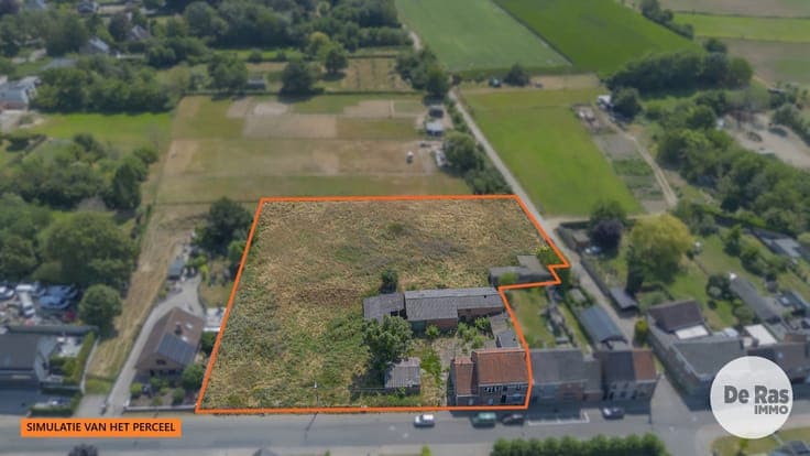 LEDE - Unieke projectgrond met twee woningen op +- 57are