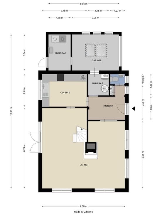 DETACHED HOUSE – 3 BEDROOMS WITH GARDEN AND GARAGE