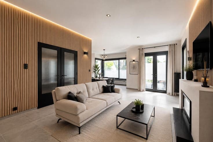 Villa in need of renovation in a residential neighborhood in