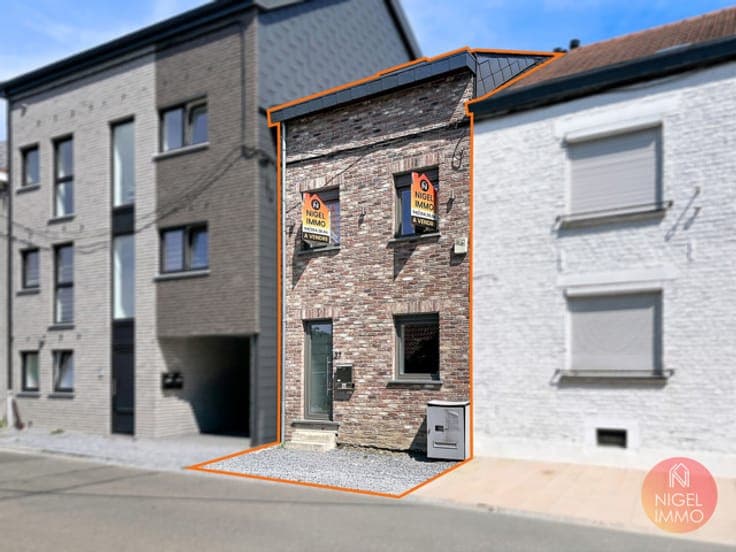 Maison 3 chs rénovée, facile d'entretien, PEB:D