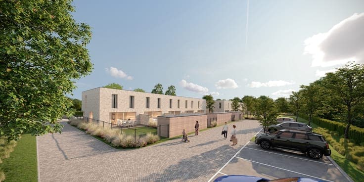 Halfopen, energieneutrale woning met 3 slaapkamers