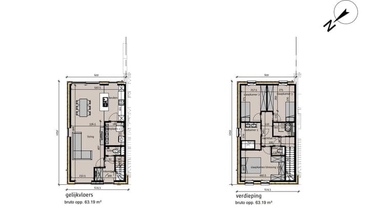 3 slaapkamers, snelle afwerking mogelijk !