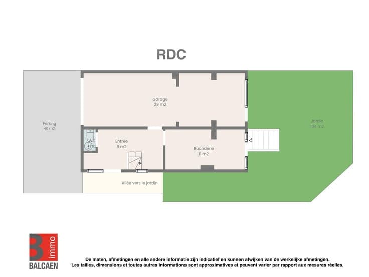VILVOORDE: 2-bedroom house for sale with garden and garage