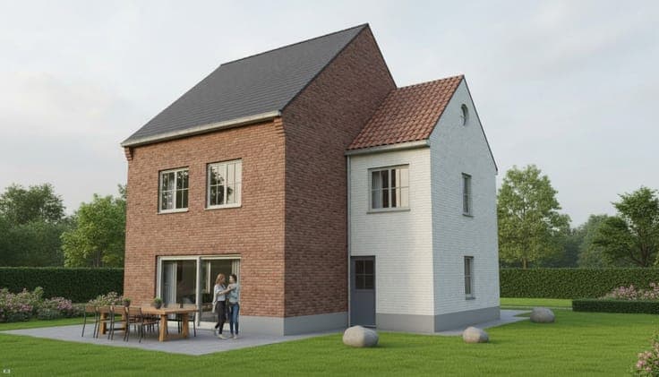 Nieuw te bouwen open bebouwing te Melle