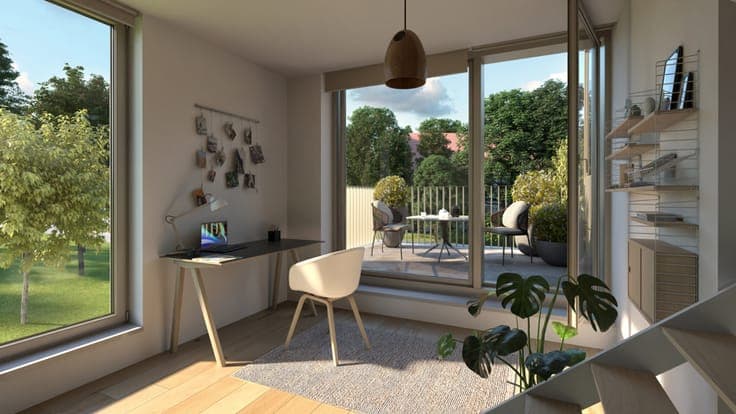 New Homes with Heat Pump & Garden