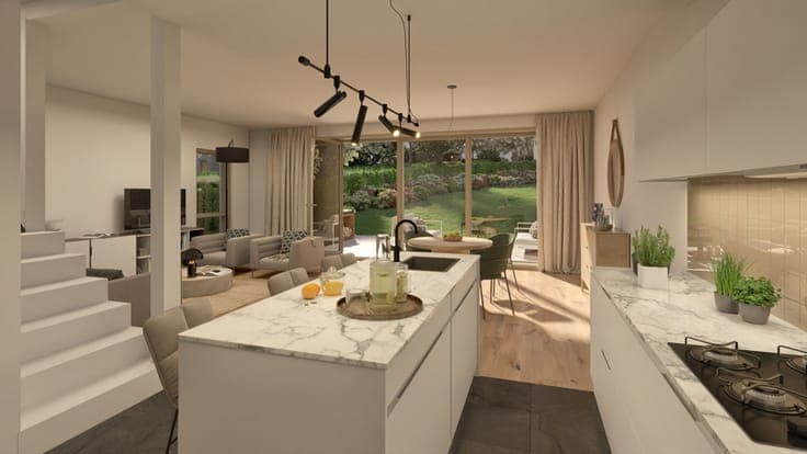 New Homes with Heat Pump & Garden