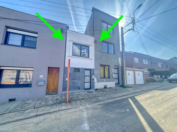 Renovated house with one bedroom and an office in Seraing
