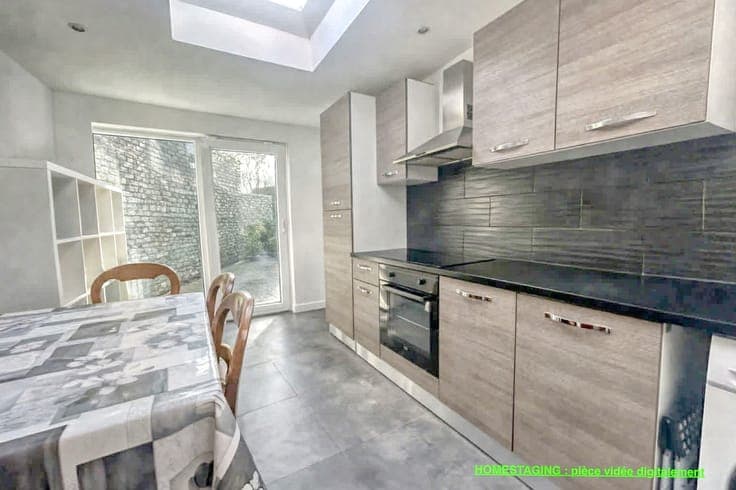Renovated house with one bedroom and an office in Seraing
