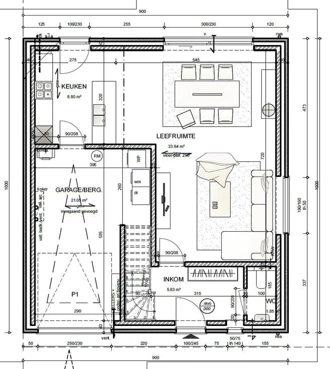 Alleenstaande nieuwbouwwoningen met garage of carport.