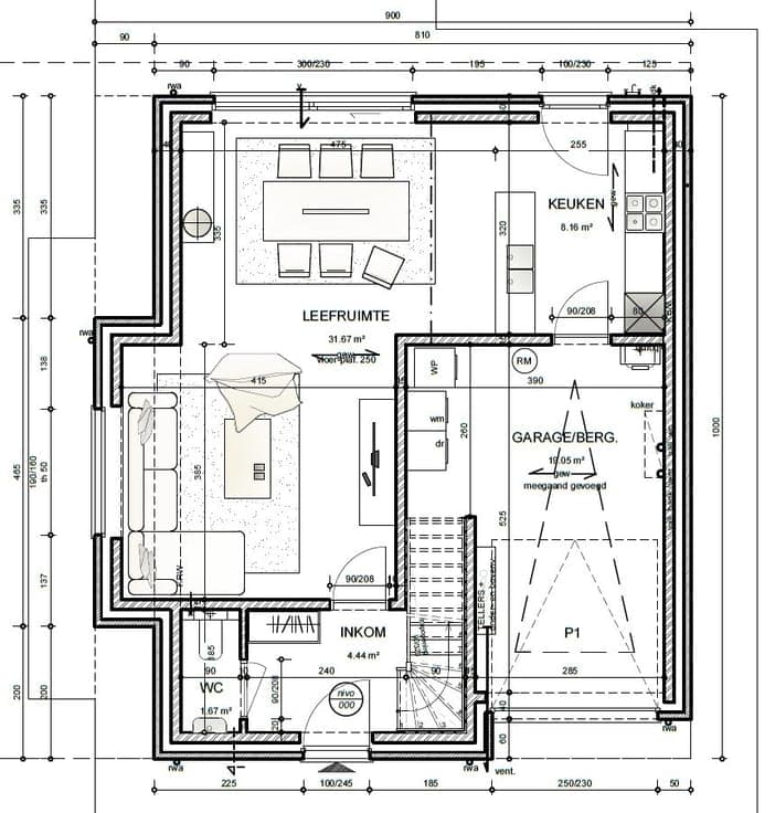 Alleenstaande nieuwbouwwoningen met garage of carport.