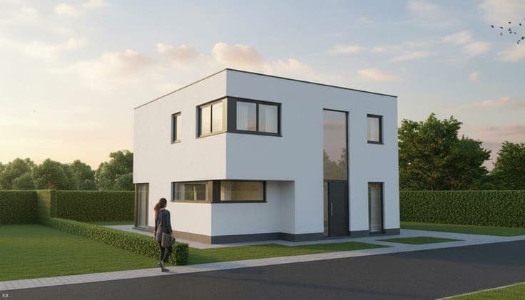 Nieuw te bouwen open bebouwing te Halle