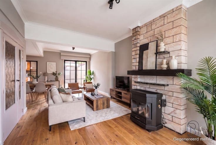 A home in need of renovation with 3 bedrooms, a city garden,
