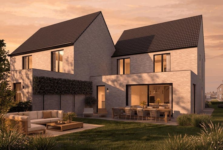Modern, semi-open new-construction home in Erembodegem