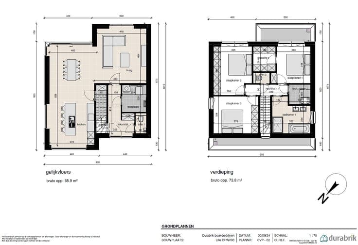 Moderne open bebouwing met 3 slpks
