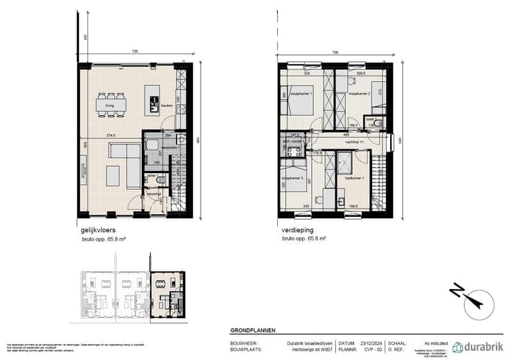 Moderne energiezuinige nieuwbouw met 3 slaapkamers