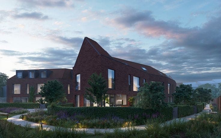 New homes in a green setting in Bruges