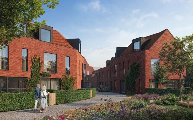 New homes in a green setting in Bruges