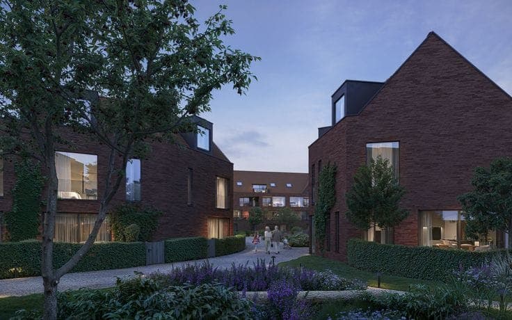 New homes in a green setting in Bruges