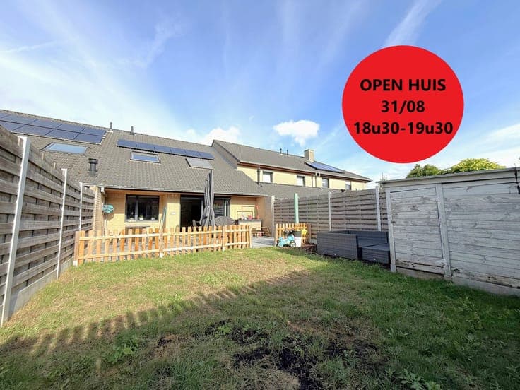OPEN HUIS MAANDAG 31/08 van 18.30u tot 19.30u. Instapklar...