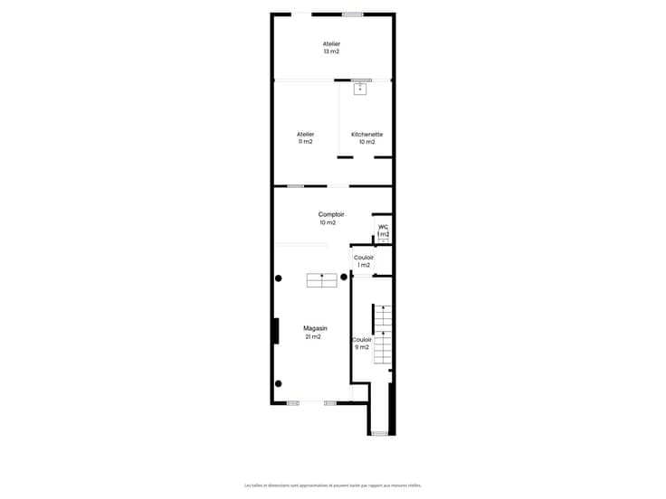IMM. MIXTE - RDC COMMERCIAL + 1 APPART EN DUPLEX OU COLLOC