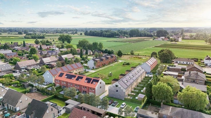 Traditionele, gesloten energieneutrale woning