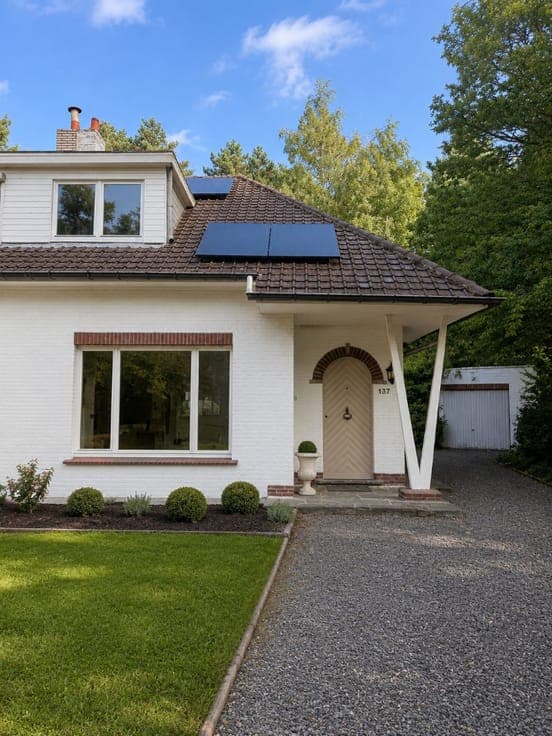 TE RENOVEREN HALFOPEN WONING met garage OP 471 M² IN RUST...