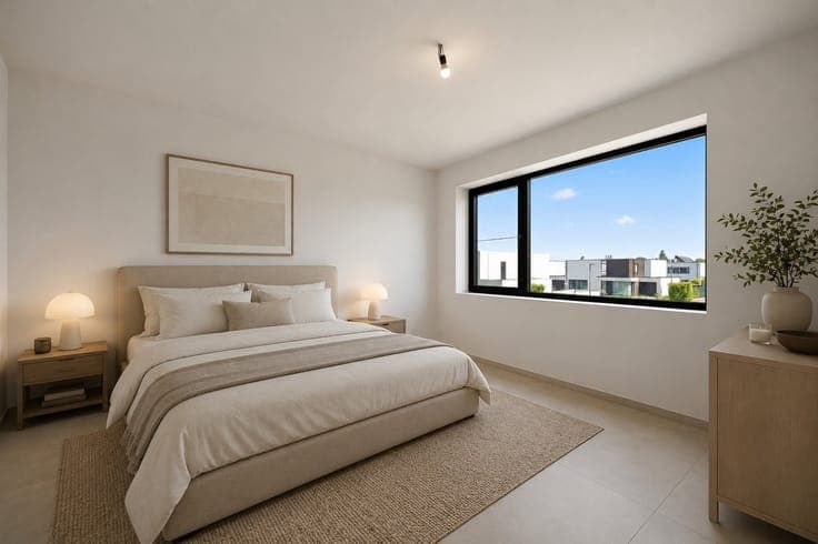 Closed new construction with 4 rooms, 2 bathrooms, garage an