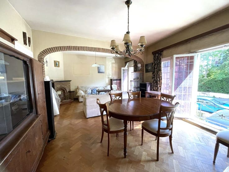 A charming, single-story house in need of renovation
