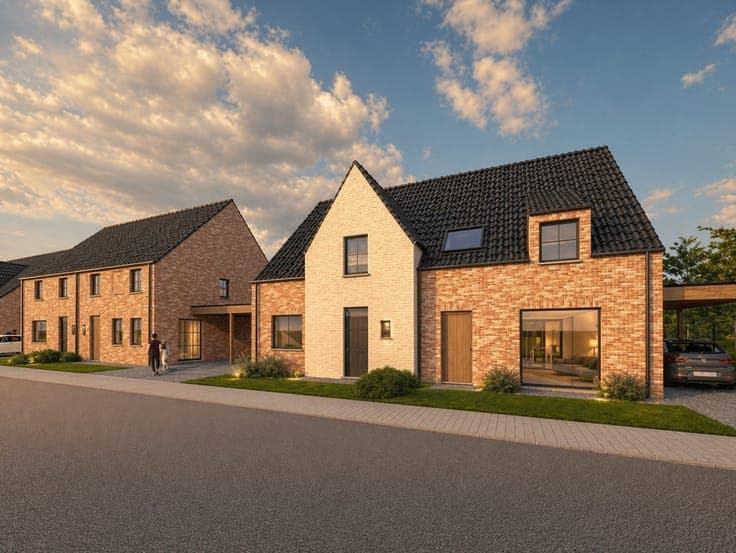 Nieuwbouw PASTORIESTIJL-woningen CENTRAAL tuss Torhout en...