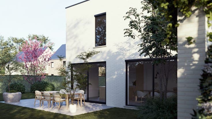 Energiezuinige open bebouwing met open zicht