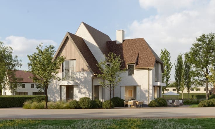 Alleenstaande nieuwbouw villa te koop in een gegeerd woon...