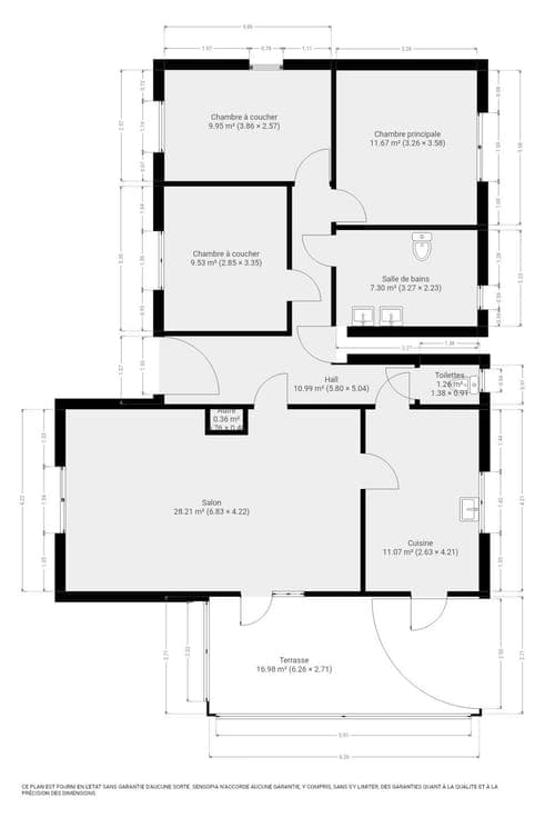 MAGNIFIQUE BUNGALOW -3CH- GARAGE - VERANDA - TERRASSE/JARDIN