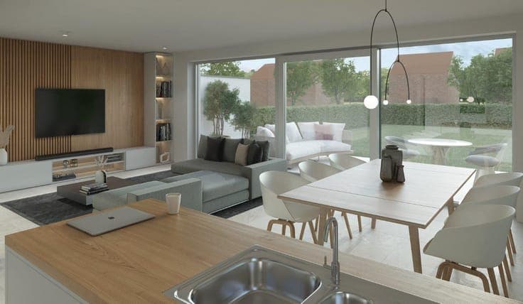 Energiezuinige halfopen woning met garage en 3 tot 5 slpks