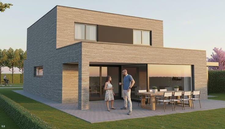 Nieuw te bouwen open bebouwing te Dilbeek