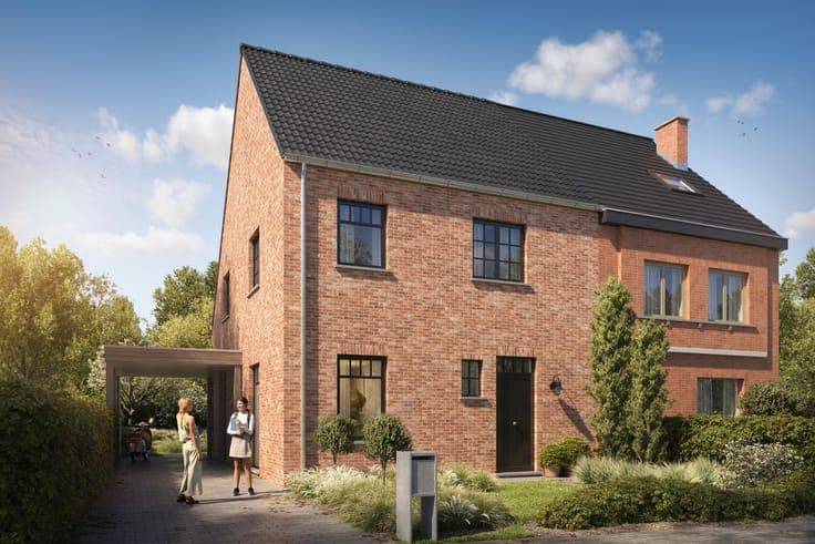 Semi-detached new-build home in Wetteren
