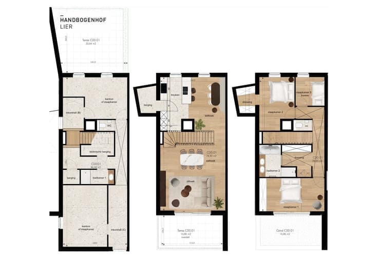 Nieuwbouwwoning met 5 slaapkamers en 2 terrassen in Lier