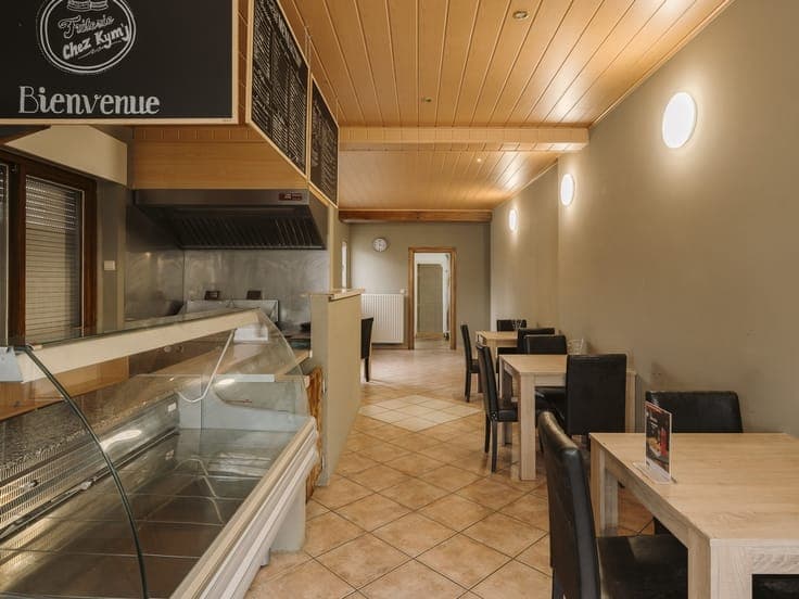 Retail space with apartment