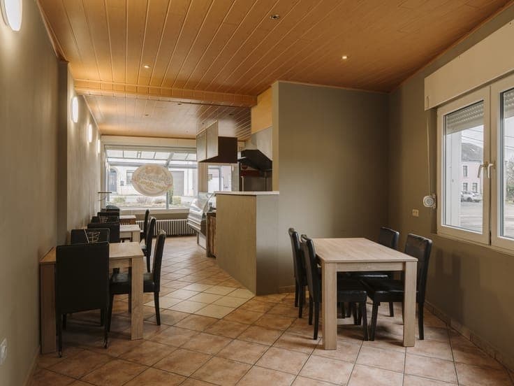 Retail space with apartment