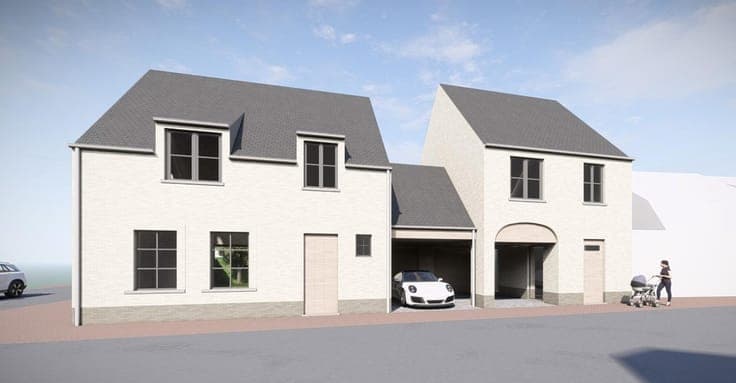 Halfopen nieuwbouwwoning met 3 slpk, garage en tuin